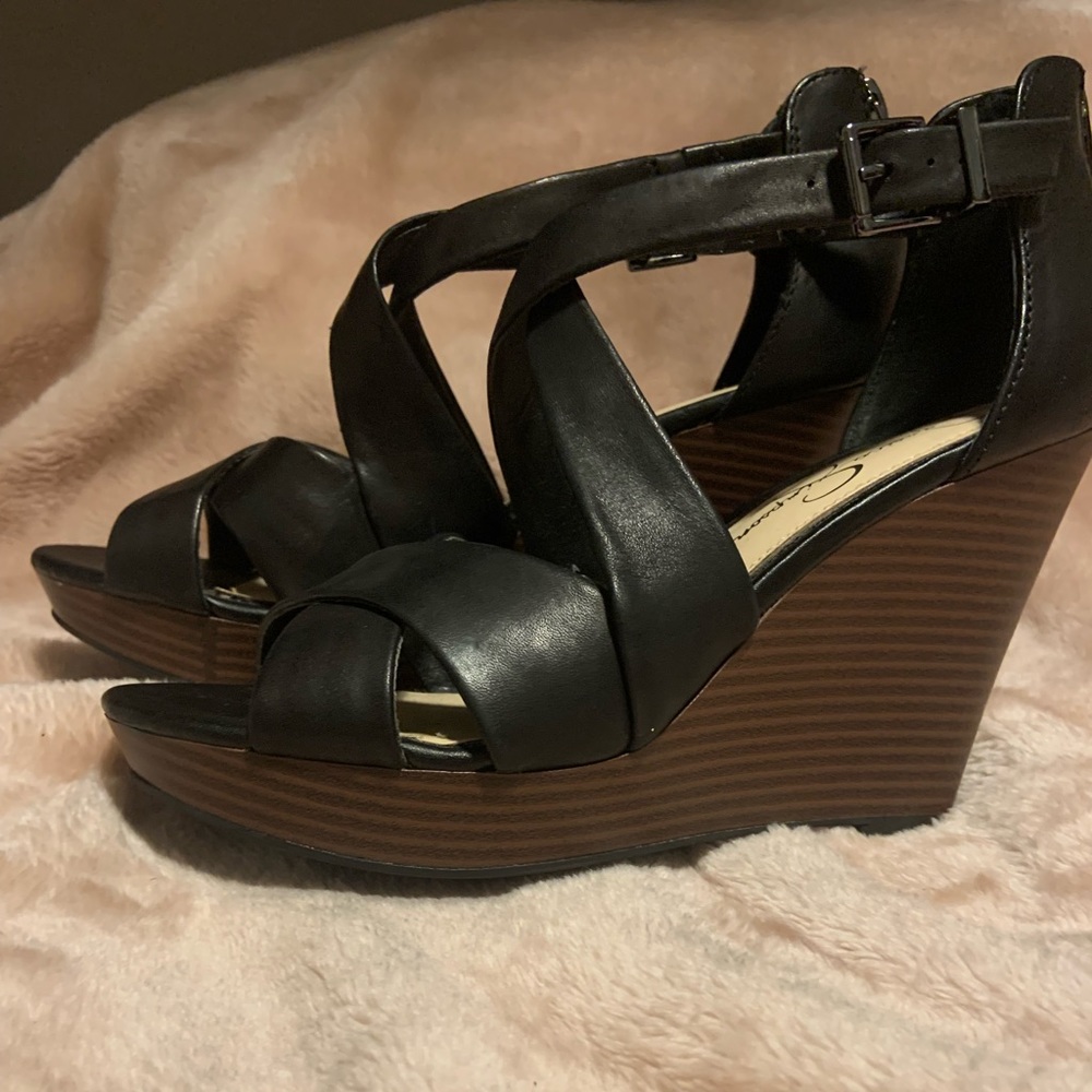 Jessica Simpson black heels